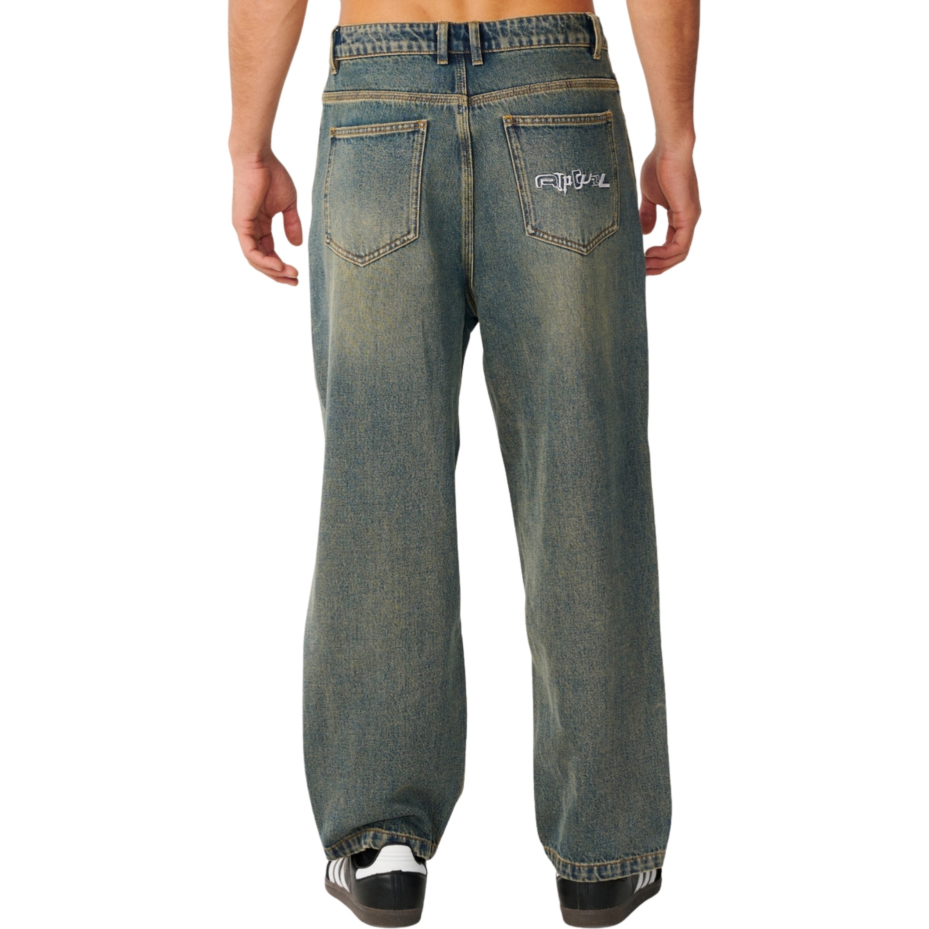 2026 Rip Curl Mens Archive Dirty Denim Jeans 02XMPA - Dirty Mid Blue